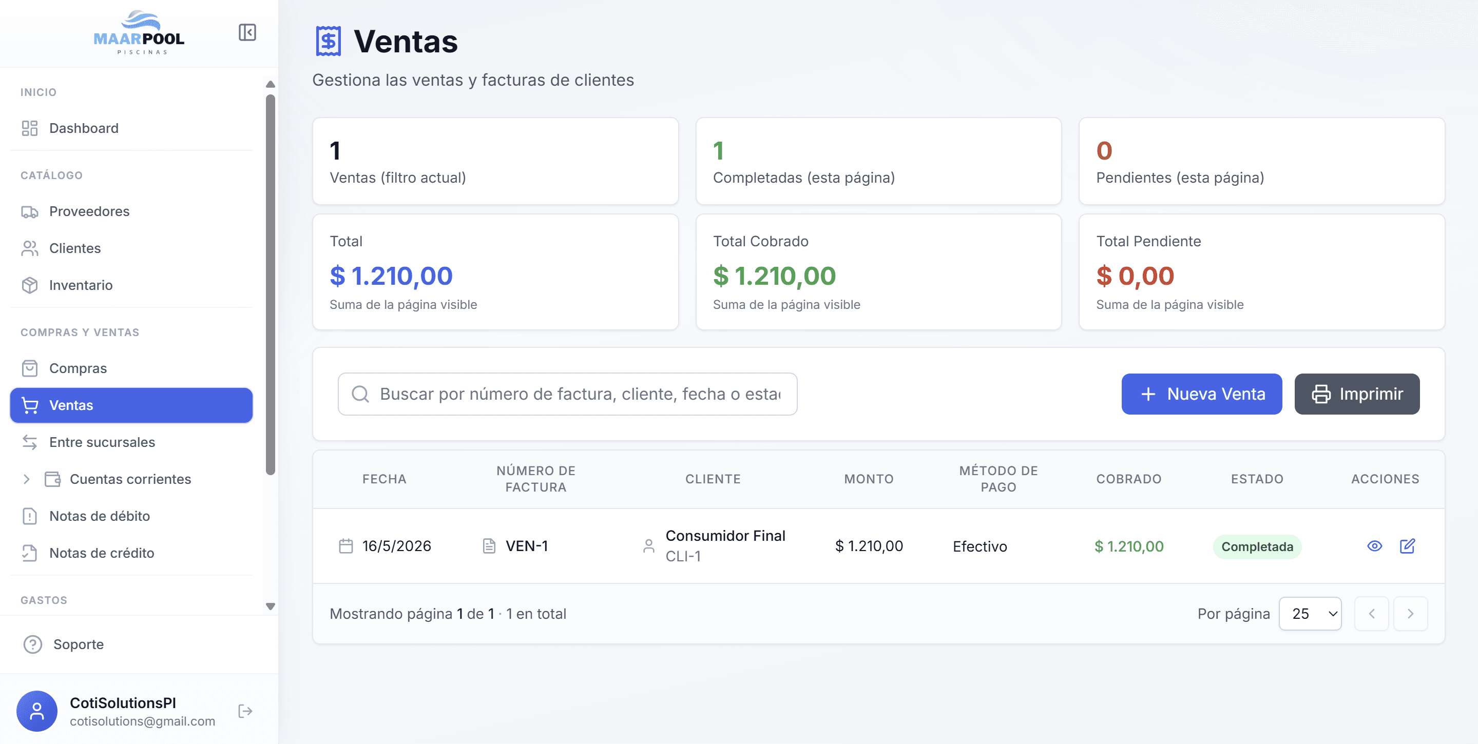 Ventas - Software de Gestión